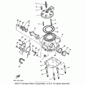 Схема вузла: Головка циліндра Yamaha WR250 WR250Z
