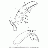 Схема вузла: Крило Yamaha WR500Z