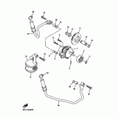 Схема вузла: Масляний насос Yamaha WR450F