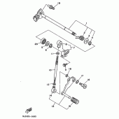Схема узла: Вал переключения Yamaha XTZ750 Super Tenere