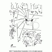 Схема вузла: Електроустаткування 2 Yamaha YZ450F YZ450FX