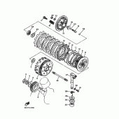 Схема вузла: Зчеплення Yamaha XVS400 Drag Star