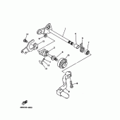 Схема узла: Вал переключения Yamaha YZ125