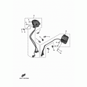 Схема узла: Пульт управления рулевой и Рычаг Yamaha XV1900 Star Venture