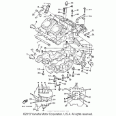 Схема вузла: Картер двигуна Yamaha XVZ1300 Venture Royale