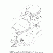 Схема узла: Сиденье Yamaha XV1600 Road Star Silverado