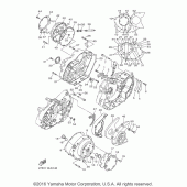 Схема вузла: Кришки картера 1 Yamaha XVS1300 V-Star Tourer