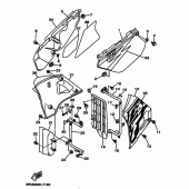 Схема узла: Боковая крышка Yamaha DT125 DT125R