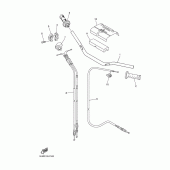 Схема вузла: Кермо та Тросики Yamaha WR250 WR250F