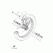 Схема узла: Переднее колесо Yamaha XG250 TRICKER