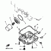 Схема узла: Масляный фильтр Yamaha XJ600 Diversion (Naked)