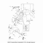 Схема узла: Крыло Yamaha XVS1300 V-Star