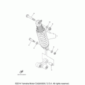 Схема вузла: Задня підвіска Yamaha XT250 XT250