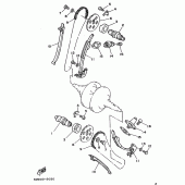 Схема узла: Распредвал и Цепь ГРМ Yamaha XV250 Virago