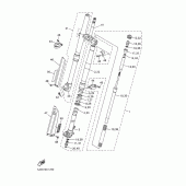 Схема вузла: Вилка передньої осі Yamaha YZ450F YZ450F