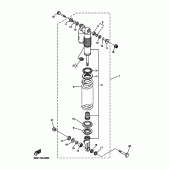 Схема вузла: Задня підвіска Yamaha WR250 WR250F