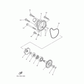 Схема вузла: Водяний насос Yamaha WR250 WR250F