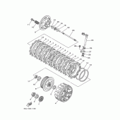 Схема вузла: Зчеплення Yamaha WR250 WR250F
