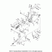 Схема узла: Задний рычаг и Подвеска Yamaha XV1700 Road Star Midnight