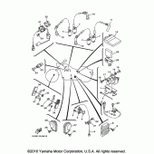 Схема вузла: Електроустаткування 1 Yamaha XV1900 Raider