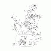Схема вузла: Кермо і трос Yamaha XP500 T-MAX 530
