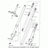 Схема вузла: Вилка передньої осі Yamaha YZF600R Thundercat