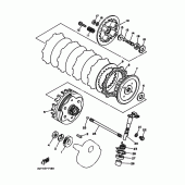 Схема вузла: Зчеплення Yamaha TW225