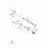 Схема вузла: Вал перемикання Yamaha YZ125