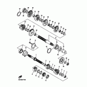 Схема вузла: Трансмісія Yamaha FZ8 FZ8 FAZER (ABS)