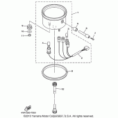 Схема узла: Панель приборов Yamaha XVS650 V-Star Custom