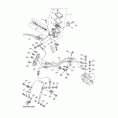 Схема вузла: Передній гальмівний циліндр Yamaha TDM900