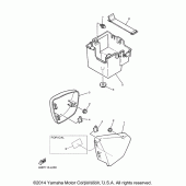 Схема вузла: Бічна кришка Yamaha XV250 V-Star