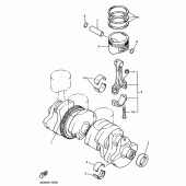 Схема узла: Коленчатый вал и Поршень Yamaha XJ900 Diversion