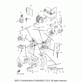 Схема вузла: Електроустаткування (2) Yamaha YZF-R1 R1S Limited Edition