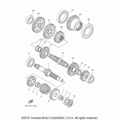 Схема узла: Трансмиссия Yamaha XVS1100 V-Star Custom