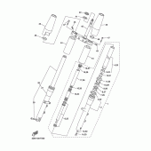 Схема узла: Вилка передней оси Yamaha XVS1300 Midnight Star