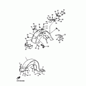 Схема узла: Крыло Yamaha XVZ1300 Royal Star Midnight Venture