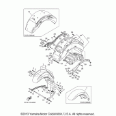 Схема узла: Крыло Yamaha XV1900 Roadliner S