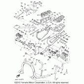 Схема узла: Подножки и Подставка Yamaha XVZ1300 Venture Royale