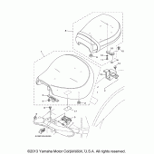 Схема узла: Сиденье Yamaha XV1700 Road Star S