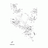 Схема вузла: Підніжки та Підставка Yamaha XT660 XT660Z Tenere