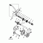 Схема вузла: Привід стартера Yamaha TW200