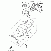 Схема вузла: Сидіння Yamaha XV750 Virago