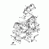 Схема узла: Рама Yamaha XV1700 Road Star
