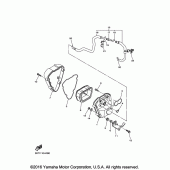 Схема вузла: Впускная система 2 Yamaha XVS950 V-Star Tourer
