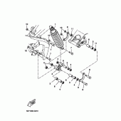 Схема узла: Задняя подвеска Yamaha YZF-R125