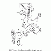 Схема узла: Передний тормозной цилиндр Yamaha FZ10/ MTN1000 FZ-10