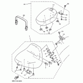 Схема вузла: Сидіння Yamaha XVS650 Drag Star Classic