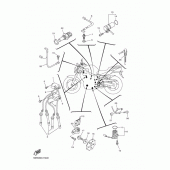 Схема вузла: Электрооборудование 1 Yamaha FZ6 FZ6-S2 (Голий)