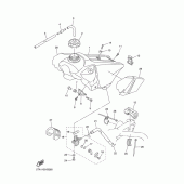 Схема вузла: Паливний бак Yamaha YZ450F YZ450F